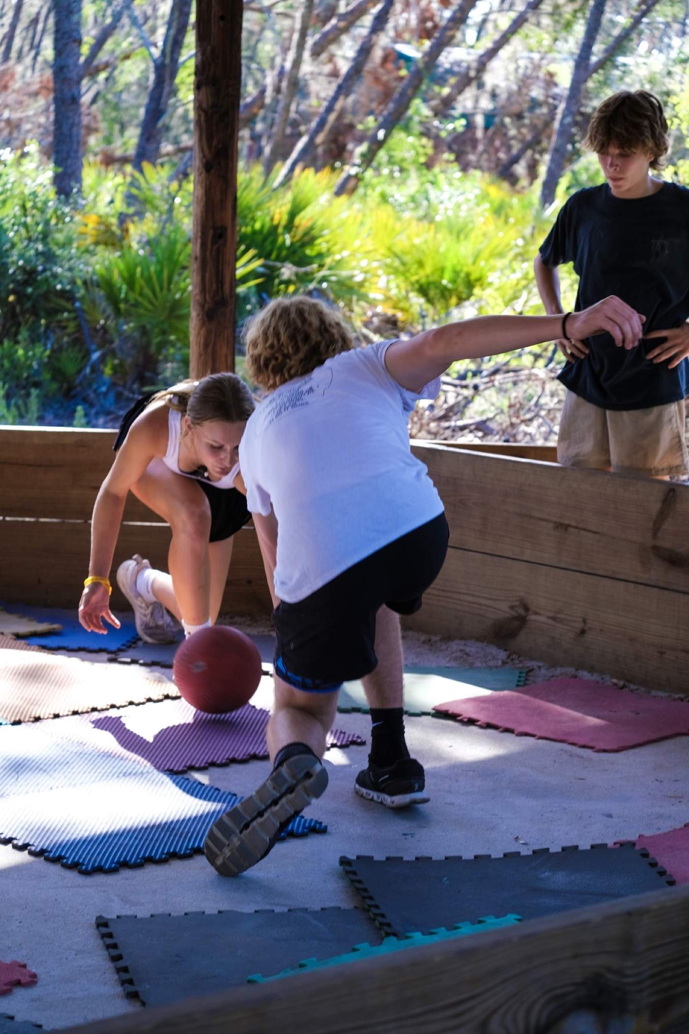 Dodgeball at camp